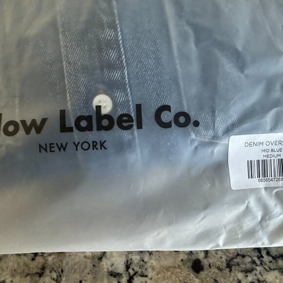 YELLOW LABEL DENIM OVERSHIRT BLUE MEDIUM - Picture 2 of 4